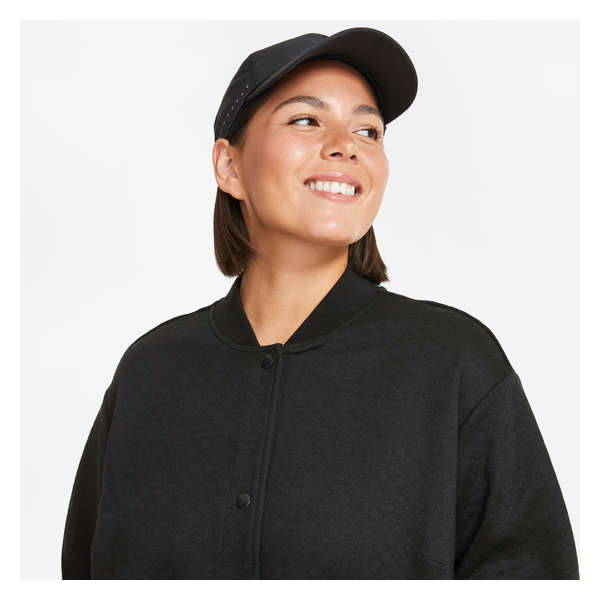 Women+ Quilted Knit Bomber Jacket - JF Black